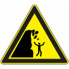 Panneau Danger Chute Roches | Signalétique Sécurité Pro