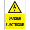 Panneau Danger Électrique | Adhésif, PVC, Alu | Zone-Print