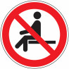 Panneau Défense de S'asseoir | Signalétique Sécurité Pro