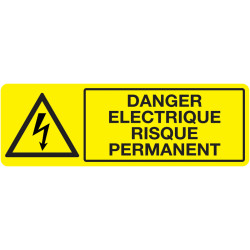 Panneau Danger Continu | Signalétique Industrielle Pro