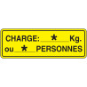 Panneau Charge Max. Personnalisé - Sécurité Industrielle | Zone-Print