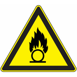 Panneau Danger Matières Comburantes - Pictogramme GHS03