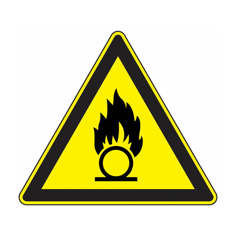 Panneau Danger Matières Comburantes - Pictogramme GHS03