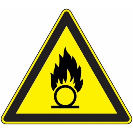 Panneau Danger Matières Comburantes - Pictogramme GHS03