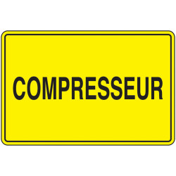 Panneau Zone Air Comprimé - Signalétique Industrielle Pro