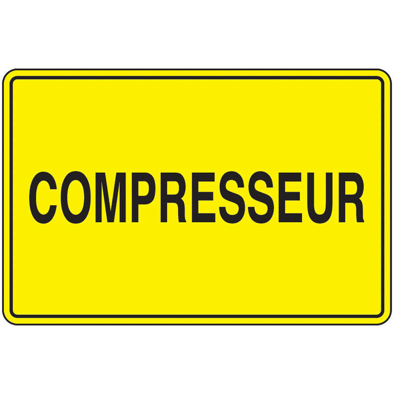 Panneau Zone Air Comprimé - Signalétique Industrielle Pro