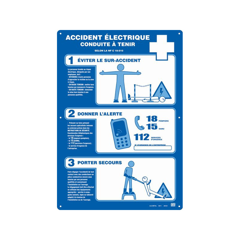 Affiche Danger Courant | Signalisation Sécurité Pro | Zone-Print