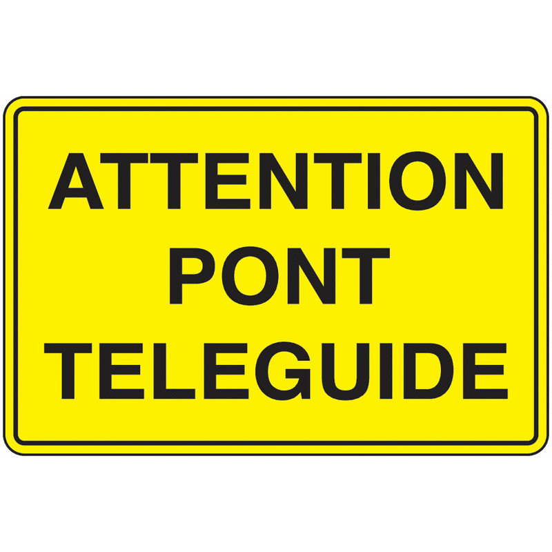 Panneau Attention Pont Roulant Automatisé | Sécurité BTP