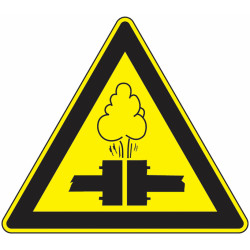 Panneau Danger Fluide Chaud | Signalétique Industrielle