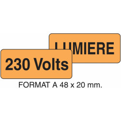 Autocollant Repérage Électrique | Sécurité Industrielle