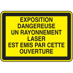 Panneau Danger Laser | Accès Zone | Sécurité Industrielle