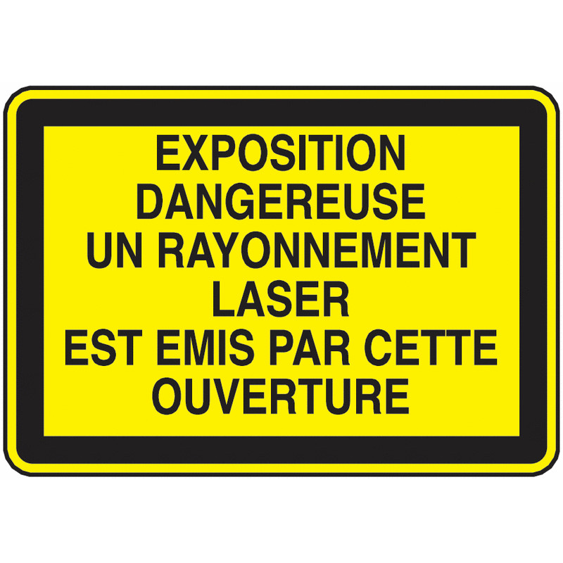 Panneau Danger Laser | Accès Zone | Sécurité Industrielle