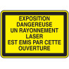 Panneau Danger Laser | Accès Zone | Sécurité Industrielle