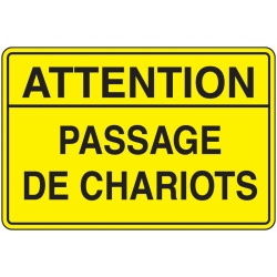 Panneau Danger Passage Engins Manutention | Zone-Print.fr