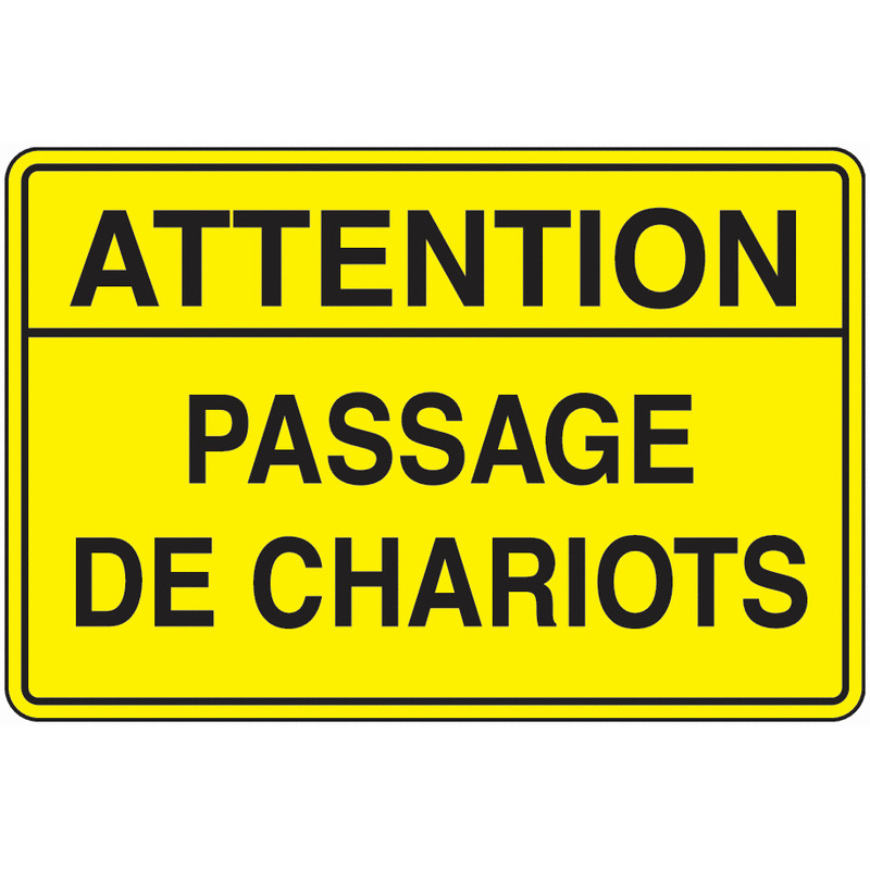Panneau Danger Passage Engins Manutention | Zone-Print.fr