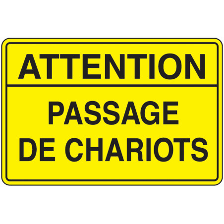Panneau Danger Passage Engins Manutention | Zone-Print.fr