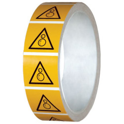 Rouleau Pictogramme Danger Écrasement ISO 7010 - Zone-Print