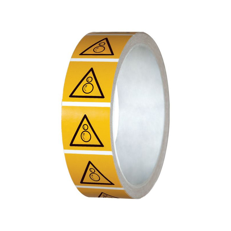 Rouleau Pictogramme Danger Écrasement ISO 7010 - Zone-Print