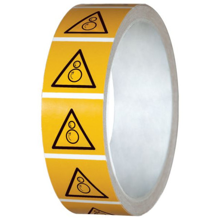 Rouleau Pictogramme Danger Écrasement ISO 7010 - Zone-Print