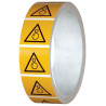 Rouleau Pictogramme Danger Écrasement ISO 7010 - Zone-Print