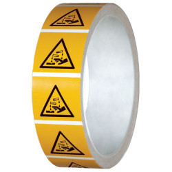 Panneau Danger Corrosif ISO 7010 | Signalétique Pro Zone-Print
