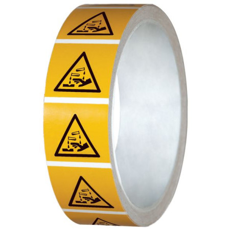 Panneau Danger Corrosif ISO 7010 | Signalétique Pro Zone-Print