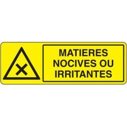 Panneau Sécurité Matières Nocives & Dangereuses | Zone-Print
