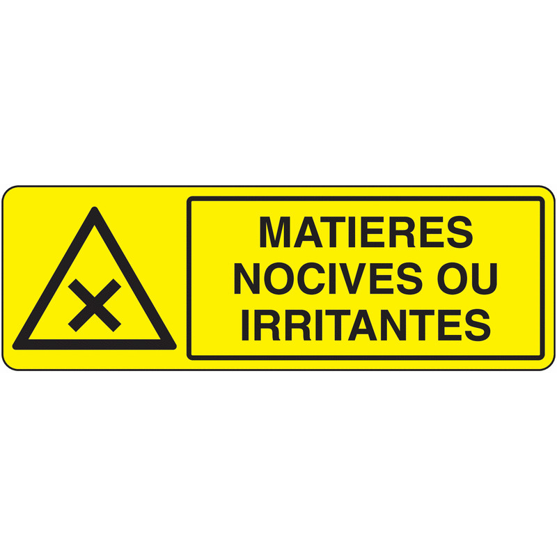 Panneau Sécurité Matières Nocives & Dangereuses | Zone-Print