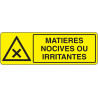 Panneau Sécurité Matières Nocives & Dangereuses | Zone-Print