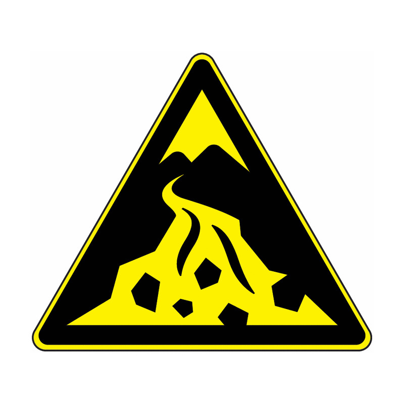 Panneau Danger Chute d'Objets - Signalétique Industrielle