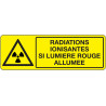 Panneau Danger Radiations  | Signalétique Pro