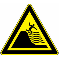 Panneau Danger Zone d'Eau  | Signalisation Sécurité