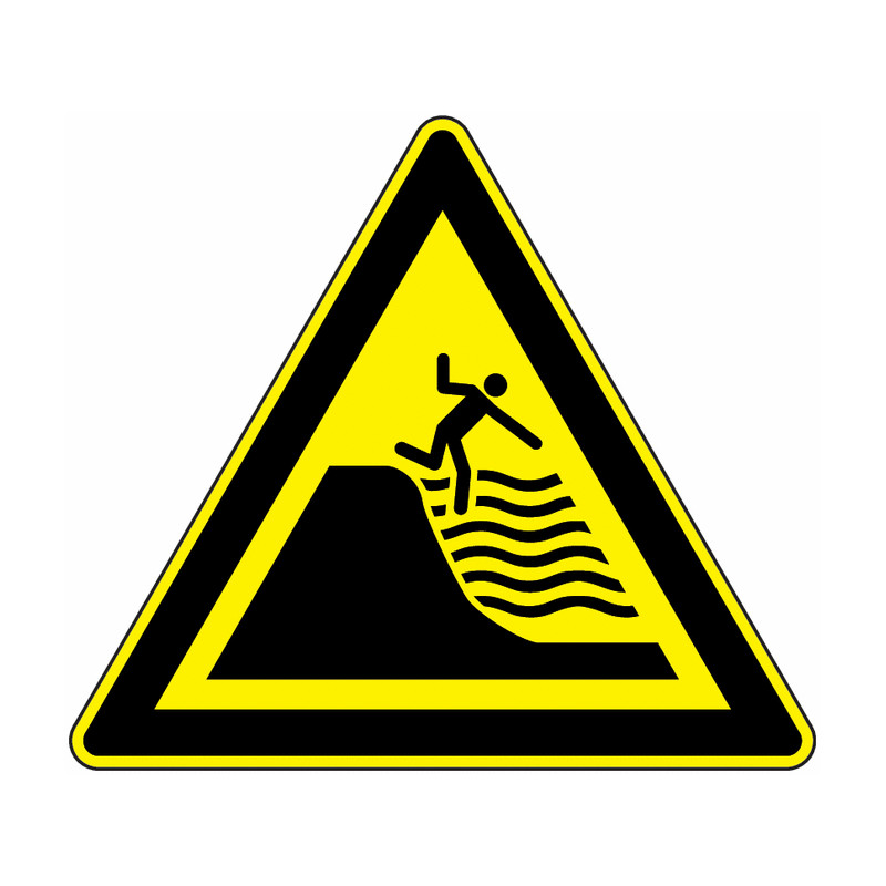 Panneau Danger Zone d'Eau  | Signalisation Sécurité