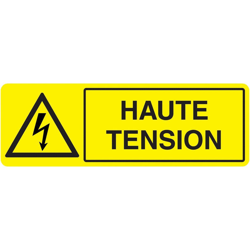 Panneau Danger Électrique Fort Voltage | Zone-Print.fr