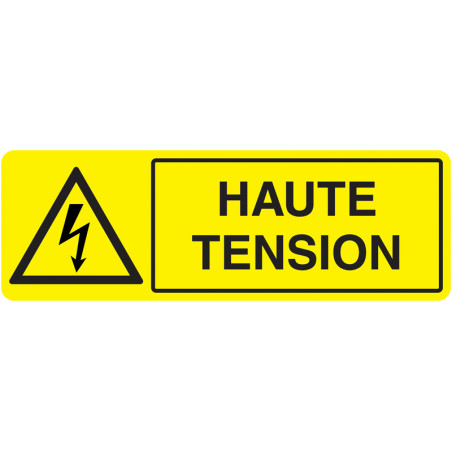 Panneau Danger Électrique Fort Voltage | Zone-Print.fr