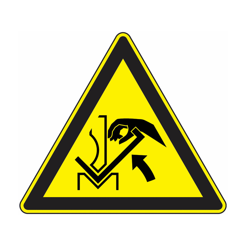 Panneau Danger Écrasement Main | Signalétique Sécurité