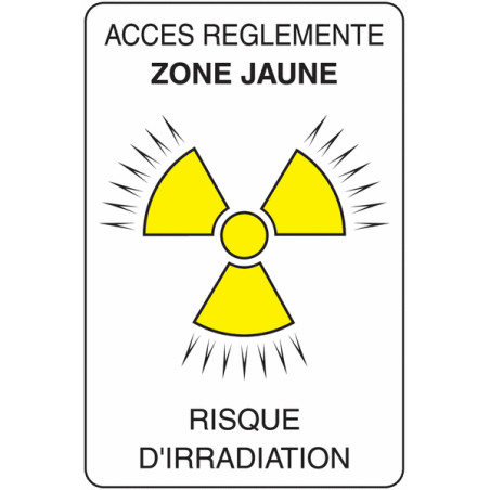 Panneau Risques Ionisants | Signalétique de Sécurité Industrielle