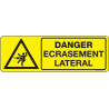 Panneau Danger Écrasement | Signalisation Sécurité Pro Zone-Print