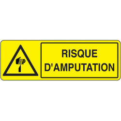 Panneau Danger Machines | Prévention Blessures Graves | Zone-Print