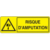 Panneau Danger Machines | Prévention Blessures Graves | Zone-Print