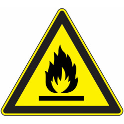 Panneau Danger Matière Combustible - Signalisation Sécurité