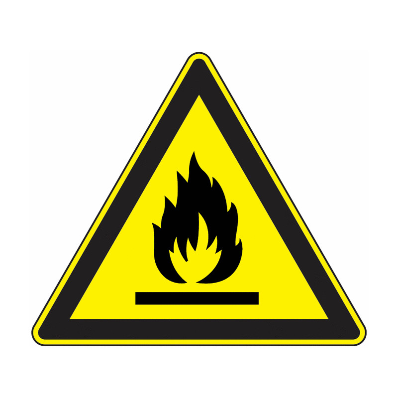 Panneau Danger Matière Combustible - Signalisation Sécurité
