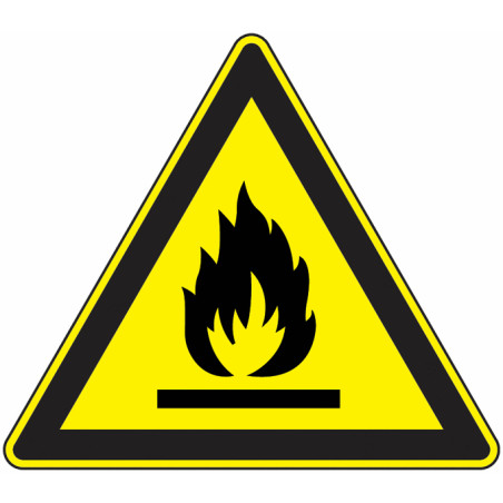 Panneau Danger Matière Combustible - Signalisation Sécurité