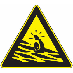 Panneau Danger Montée des Eaux | Signalétique Industrielle