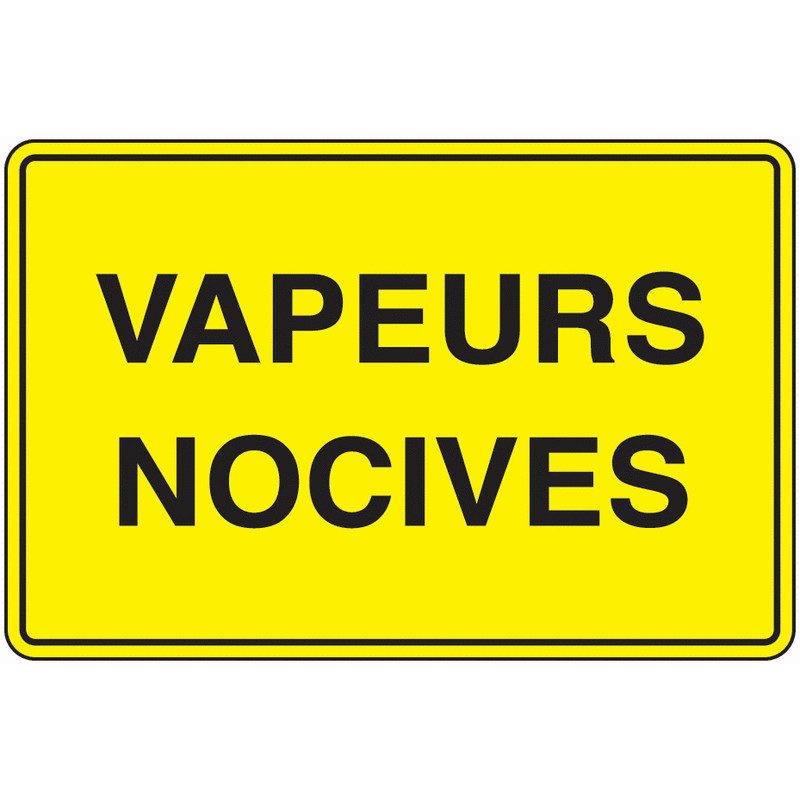 Panneau Danger Vapeurs Toxiques - Signalétique Industrielle