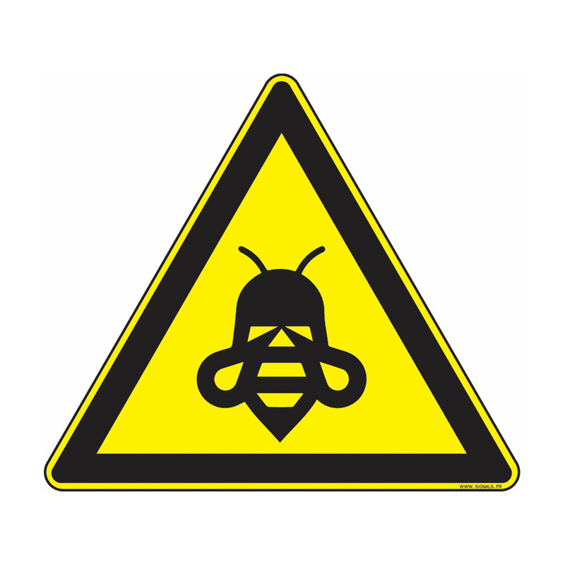 Panneau Attention Insectes Volants | Signalétique Pro Zone-Print