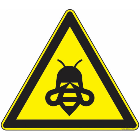 Panneau Attention Insectes Volants | Signalétique Pro Zone-Print