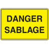 Panneau Danger Projection Abrasive | Signalétique Pro