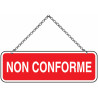 Plaque Statut Industriel Validé / Non Validé - Zone-Print