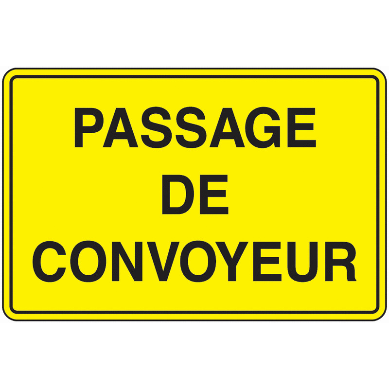 Panneau Sécurité Passage Zone de Transfert Industriel | Zone-Print